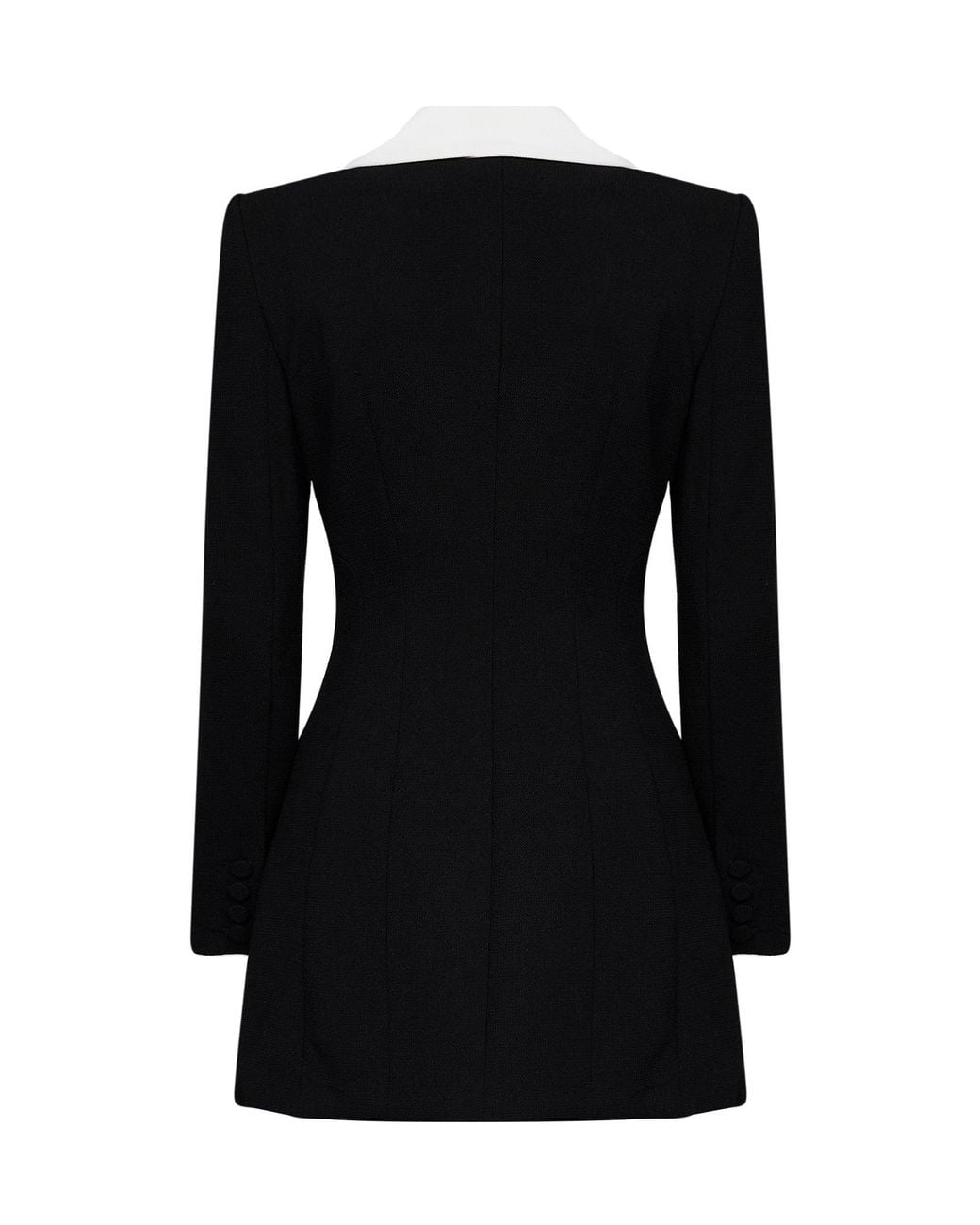Self-Portrait Black Self Portrait Wool Tailored Blazer-Style Mini Dress