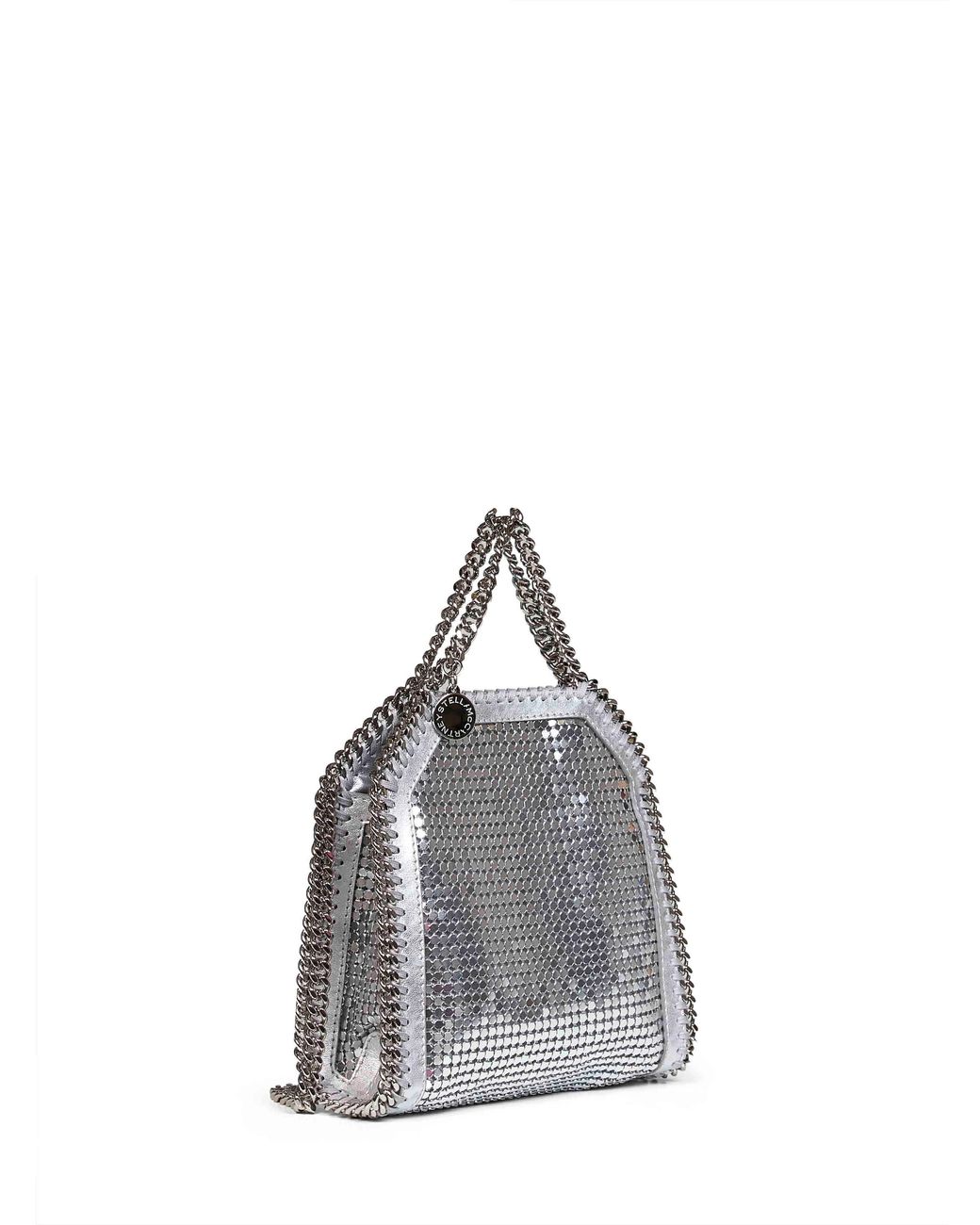 Stella McCartney Metallic Falabella Tiny Tote Bag