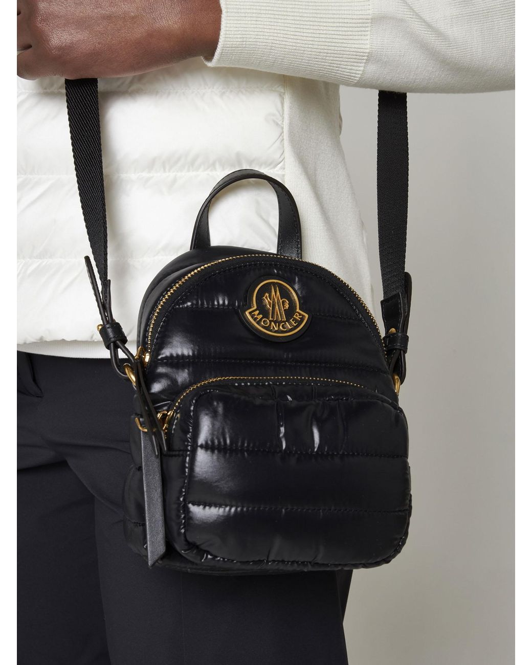 Moncler Kilia Small Nylon Crossbody Bag in Black Lyst
