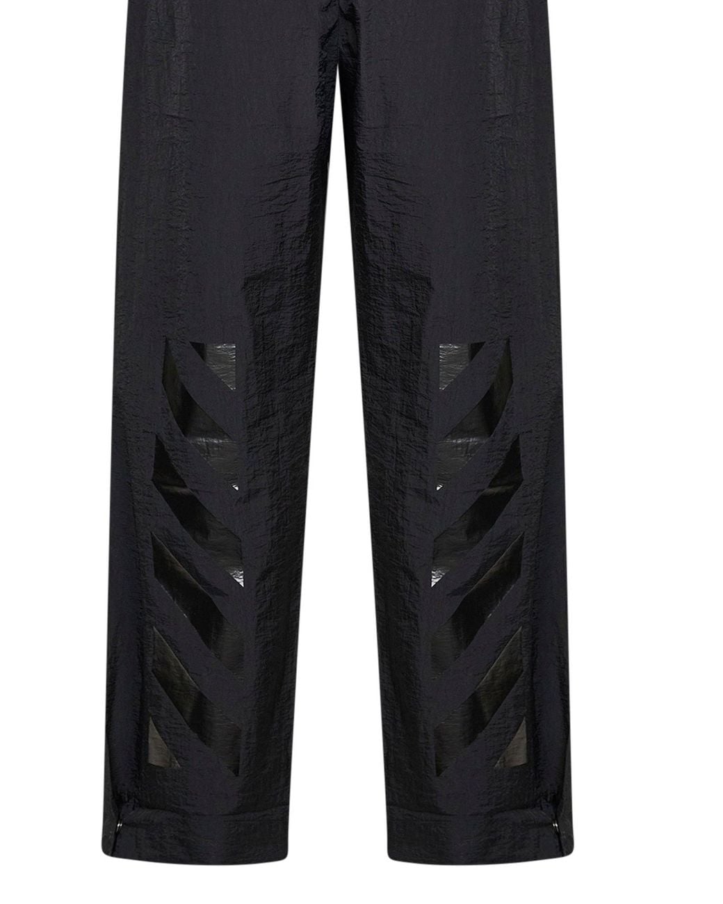 Off-White c/o Virgil Abloh Blue Off Nylon Glossy Arrow Trackpants for men