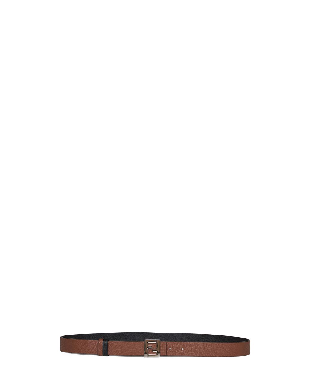 Fendi White And Dark Leather 30 Mm Reversible Ff Belt for men