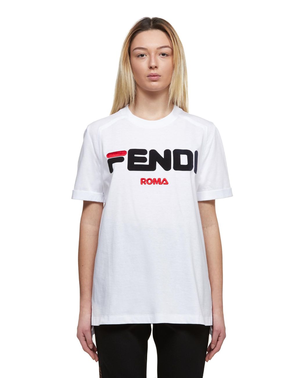 Fendi Fila T-shirt in White |