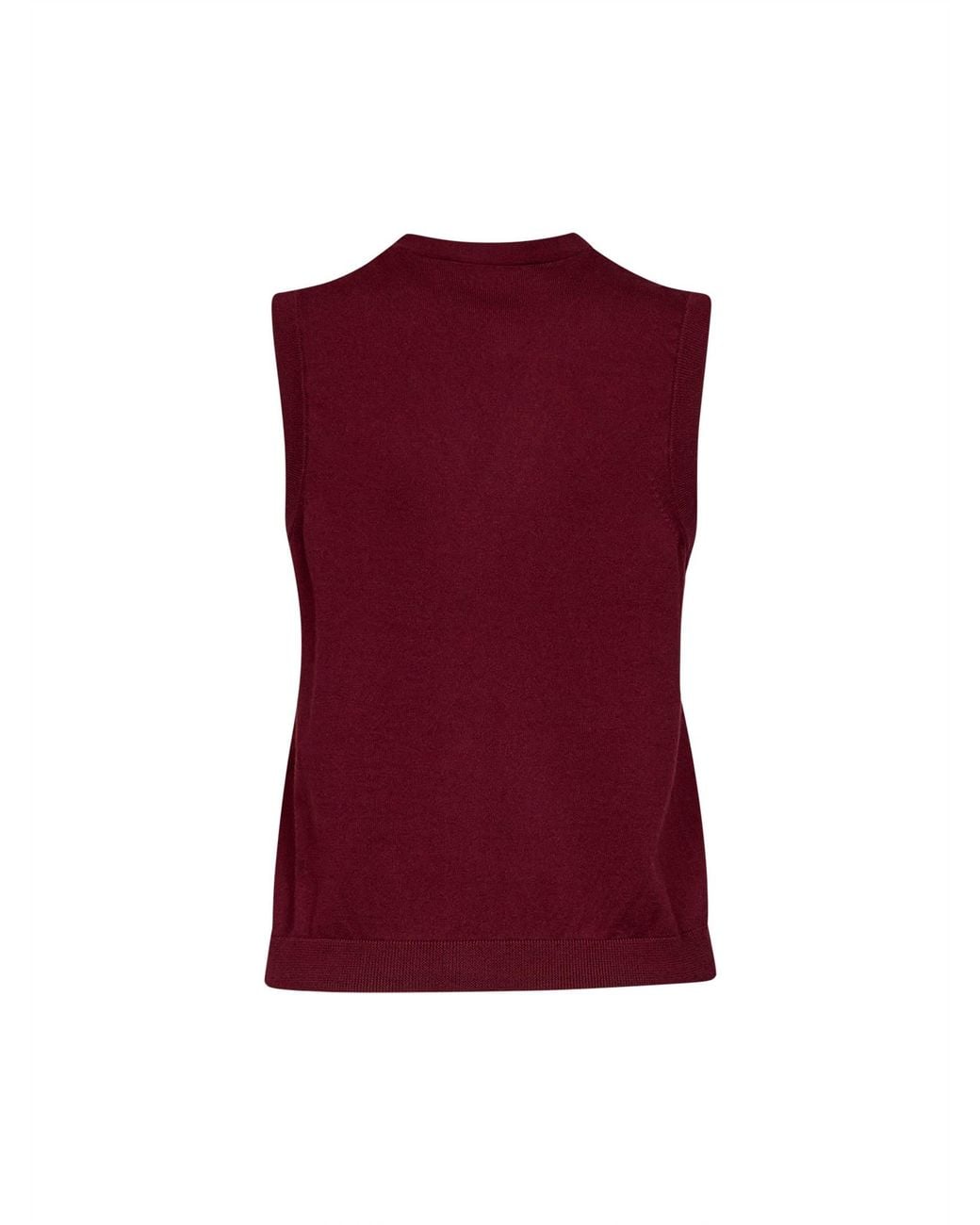 Max Mara Purple Burgundy Knit Smmsaggio Vest
