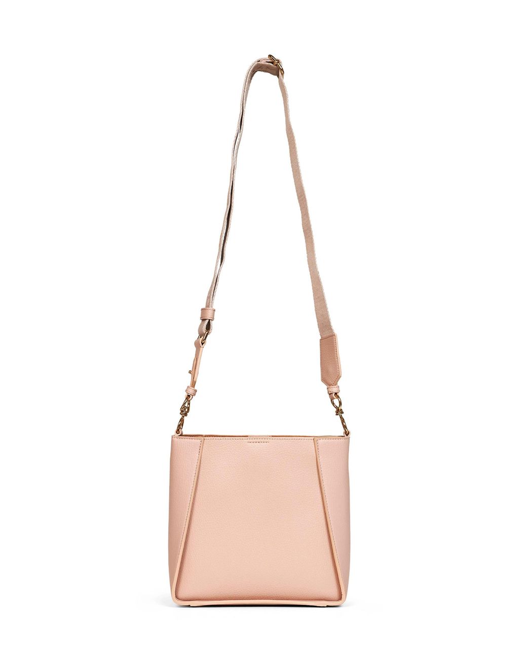 Stella McCartney Pink Blush Logo Square Crossbody Bag