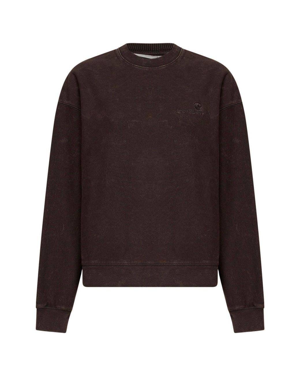 Carhartt Brown Crew Neck Nelson Cotton Sweatshirt