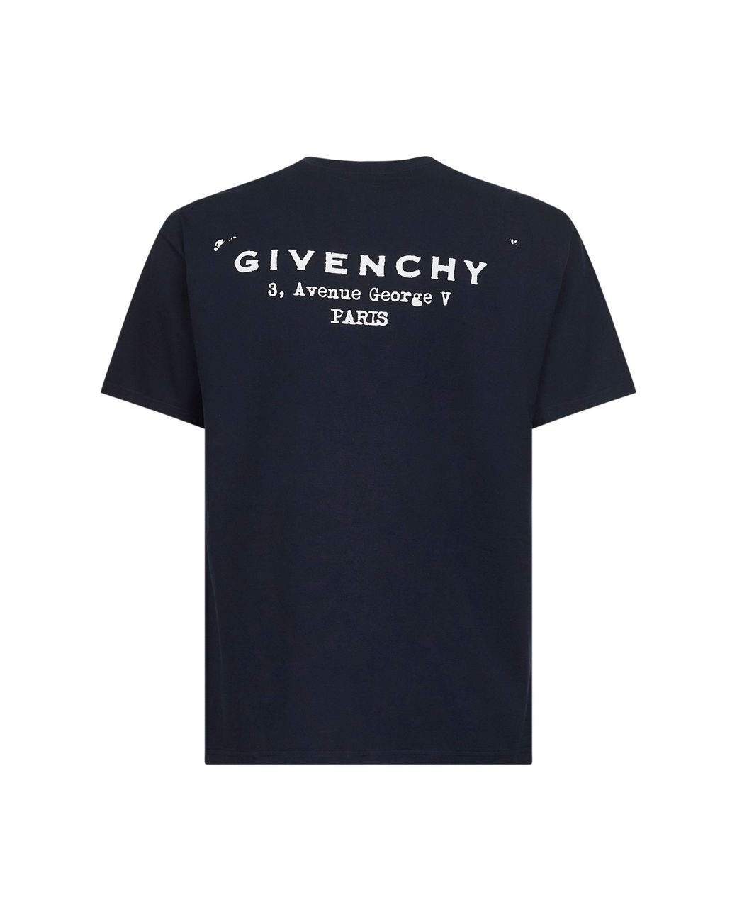 Givenchy Blue Cotton Jersey Crewneck T-Shirt for men