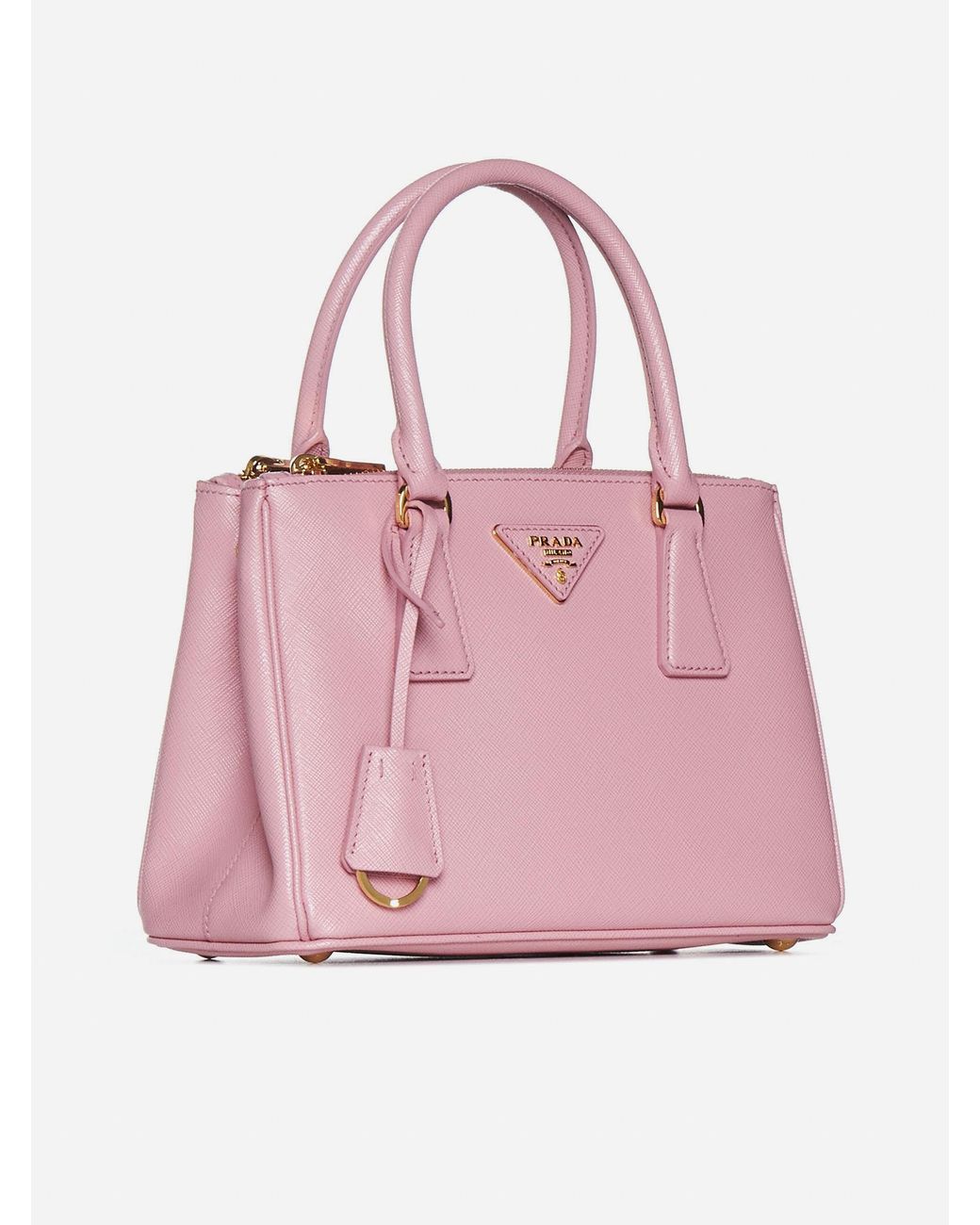 Prada Galleria Small Saffiano Leather Bag in Pink Lyst UK
