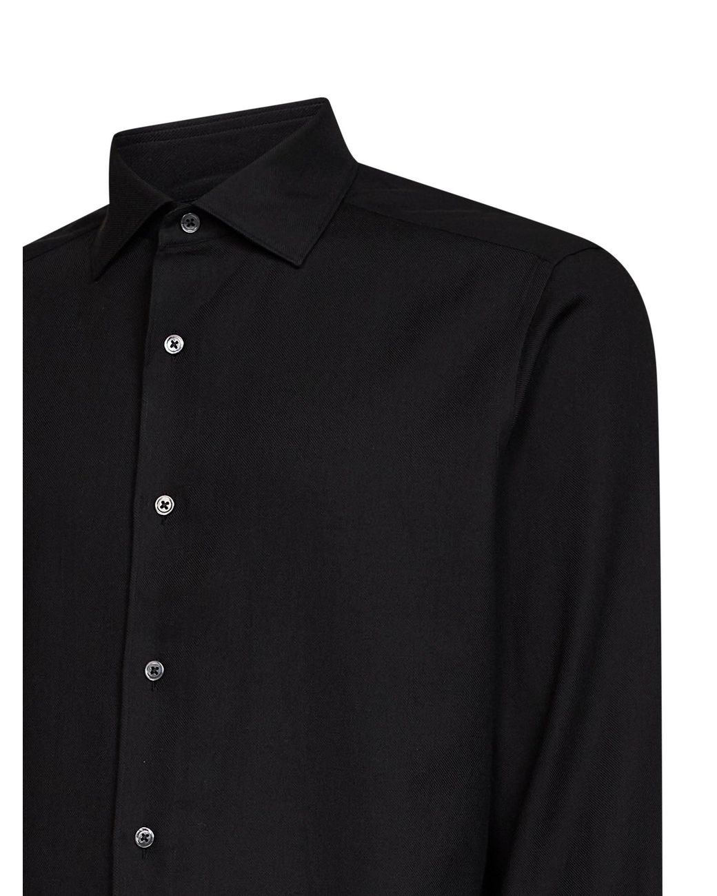 Zegna Black Cashco Shirt for men