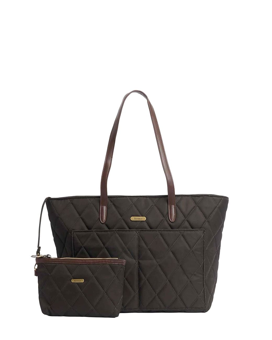 Barbour Black Quilted Tote Bag