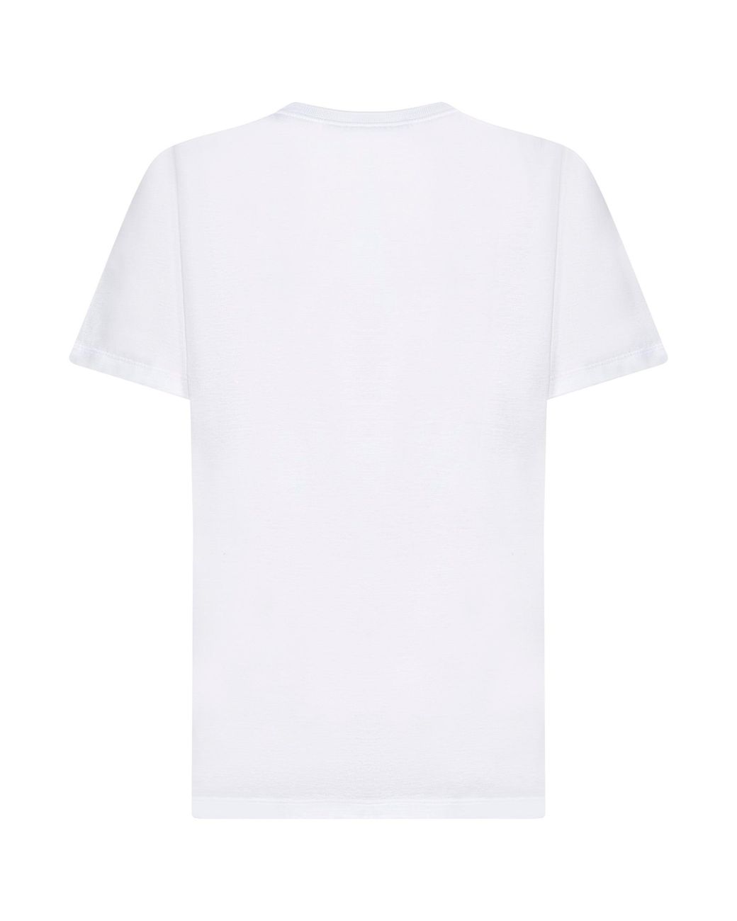 Prada Abbigliamento White Jersey Logo T-Shirt for men