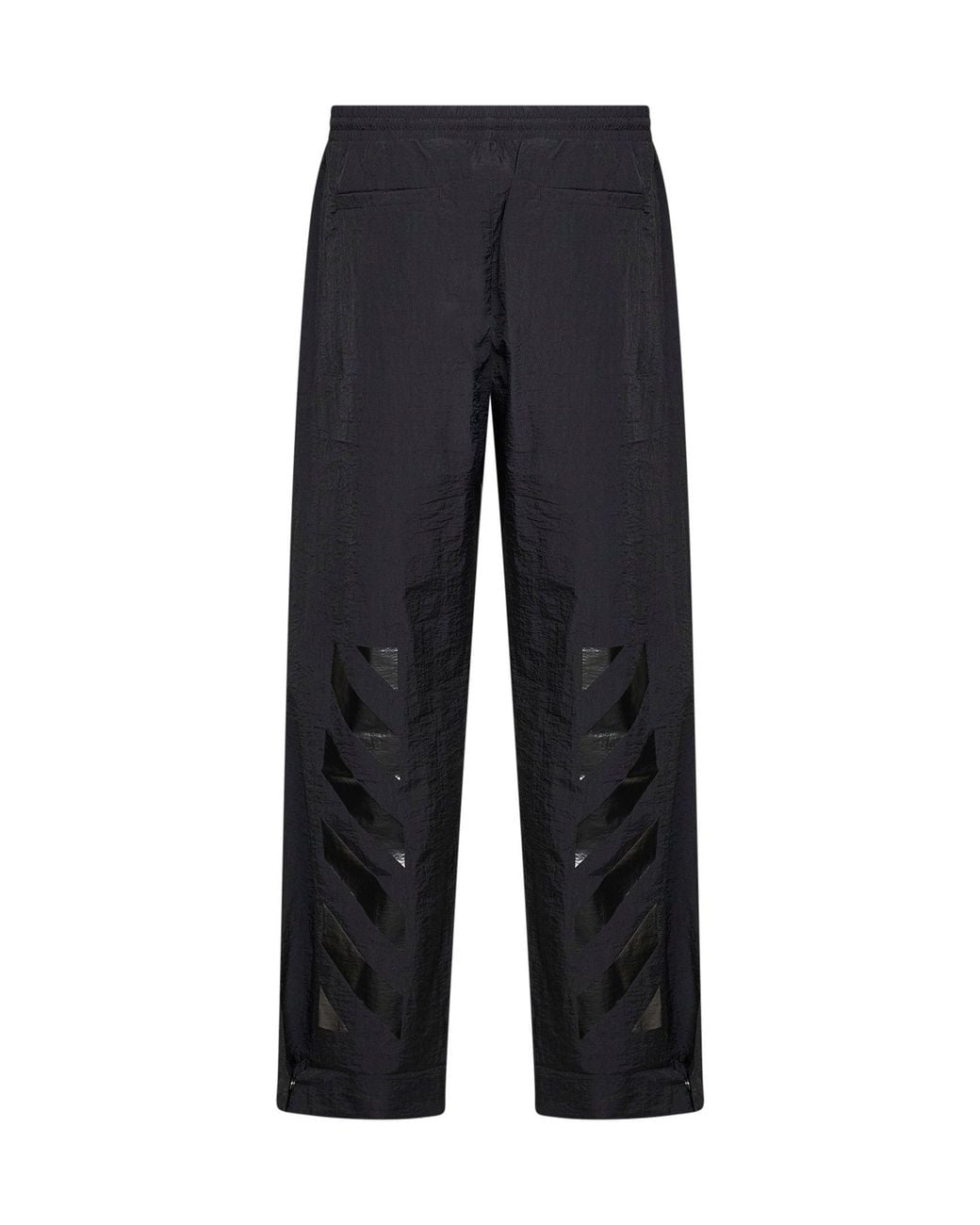 Off-White c/o Virgil Abloh Blue Off Nylon Glossy Arrow Trackpants for men