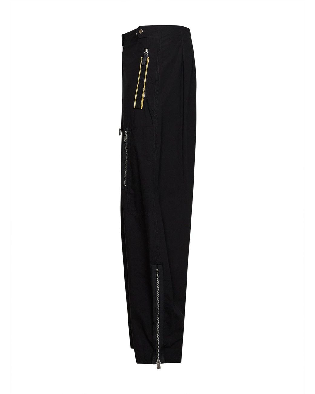 Fendi Black Parachute Canvas Cargo Trousers
