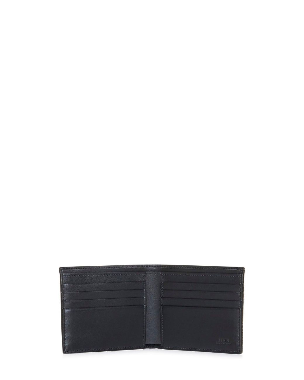Fendi Gray €Œff Jacquard" Wallet for men