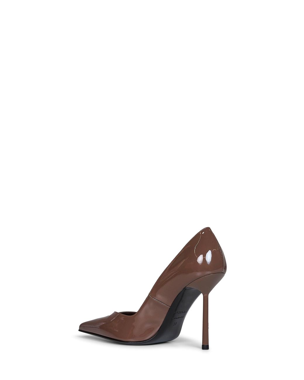 Le Silla White Wall Patent Leather Vivienne 100 Mm Pumps