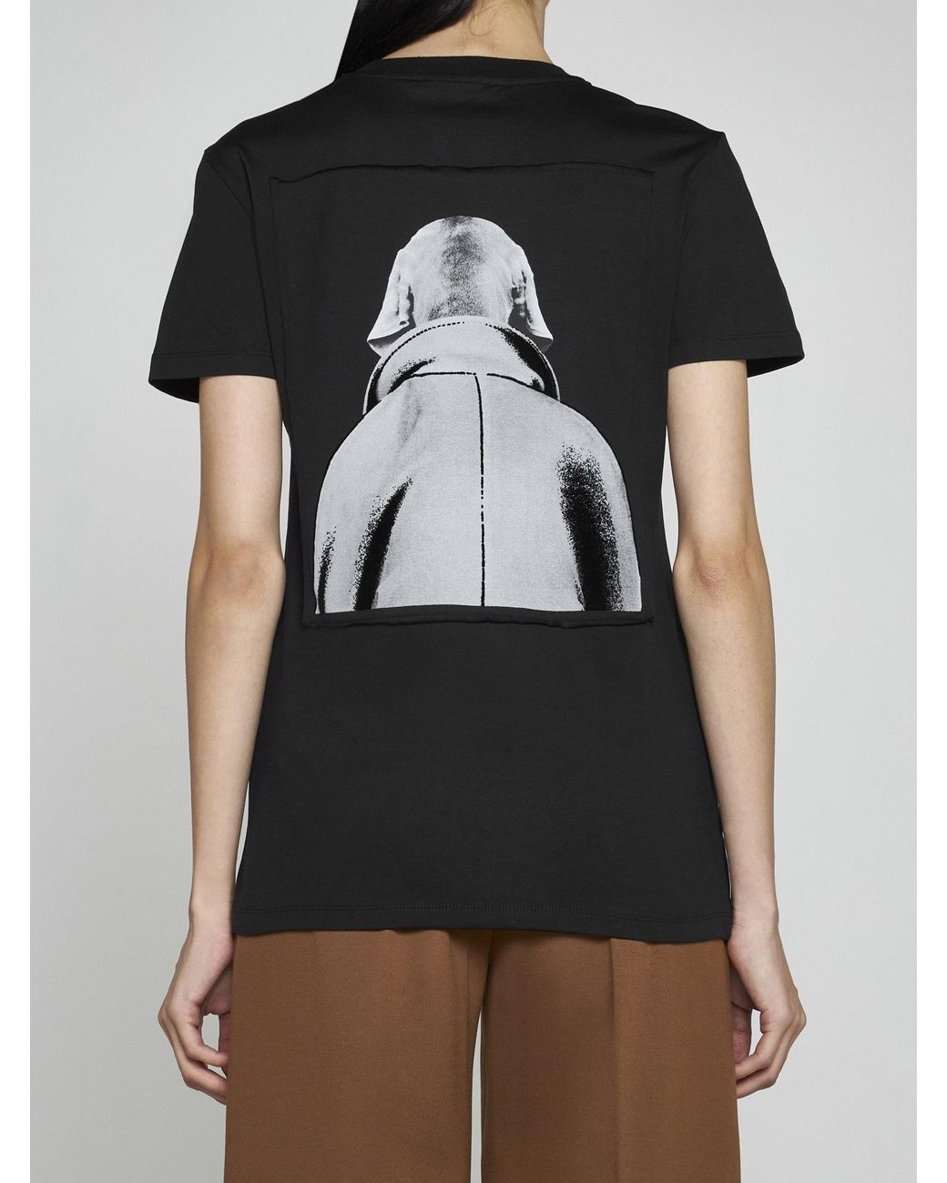 Max Mara Mm Dog Cotton T-shirt in Black | Lyst Max Mara Mm Dog Cotton T-shirt in Black | Lyst