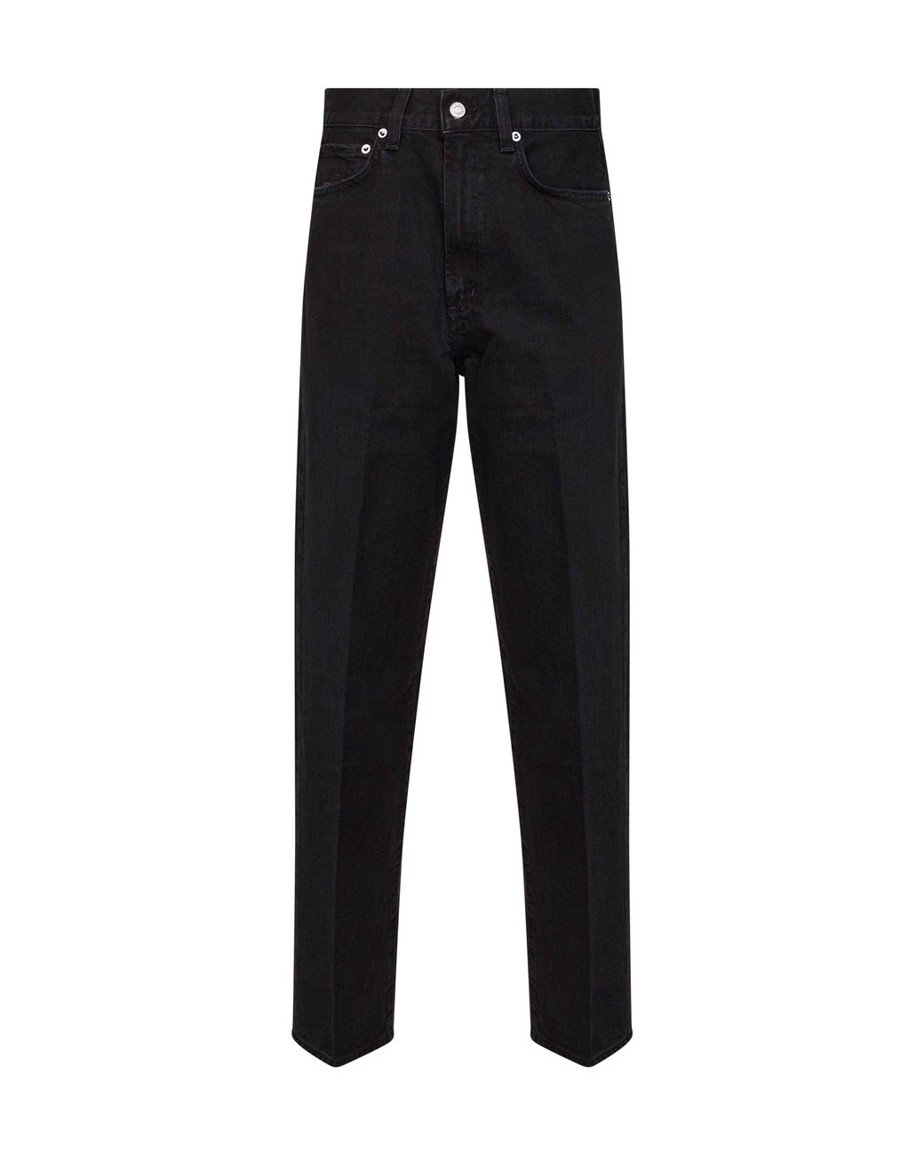 Agolde Black Cotton Denim 80's Jeans