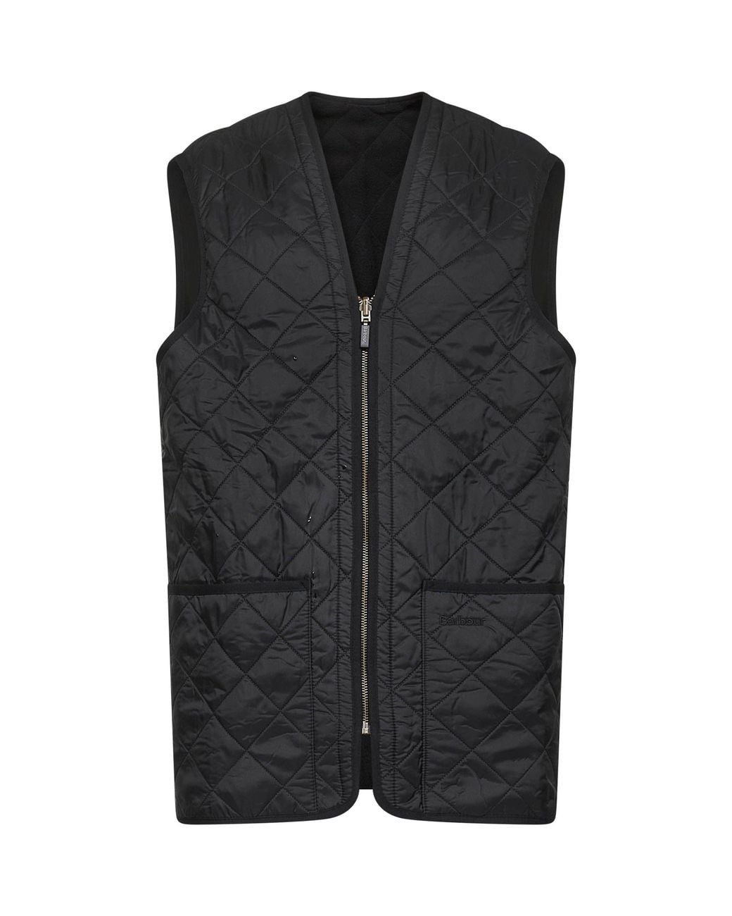 Barbour Black Polarquilt Zip-In Liner for men
