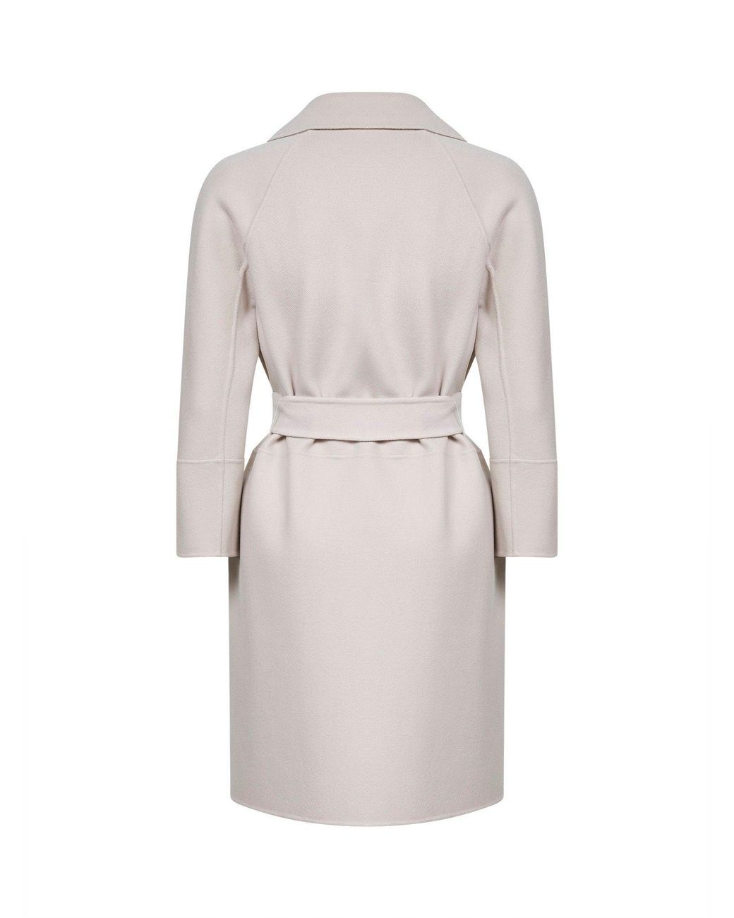 Max Mara White Cocoon Short Coat