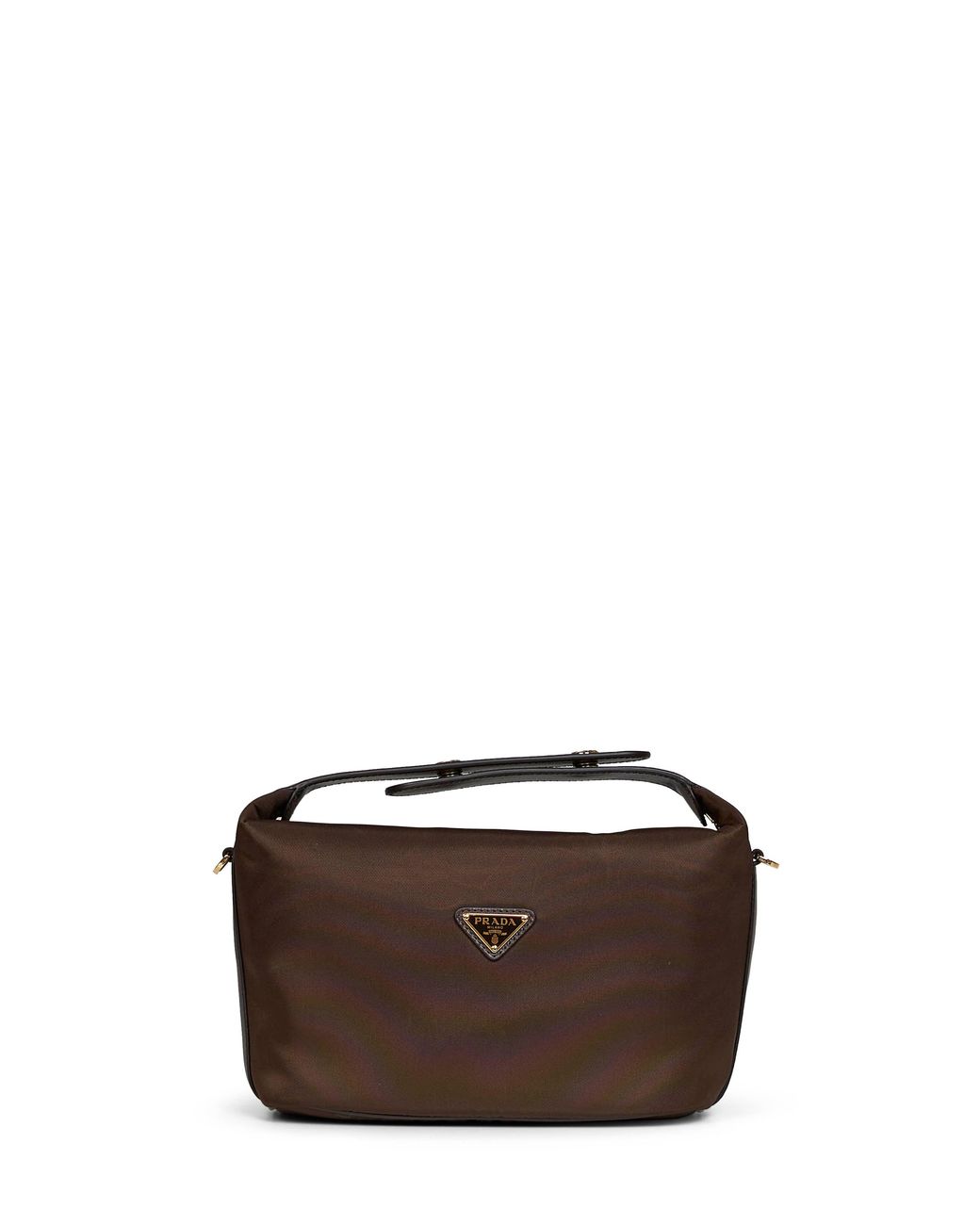 Prada Brown Burnt Prada Chérie Mini Handbag With Shoulder Strap