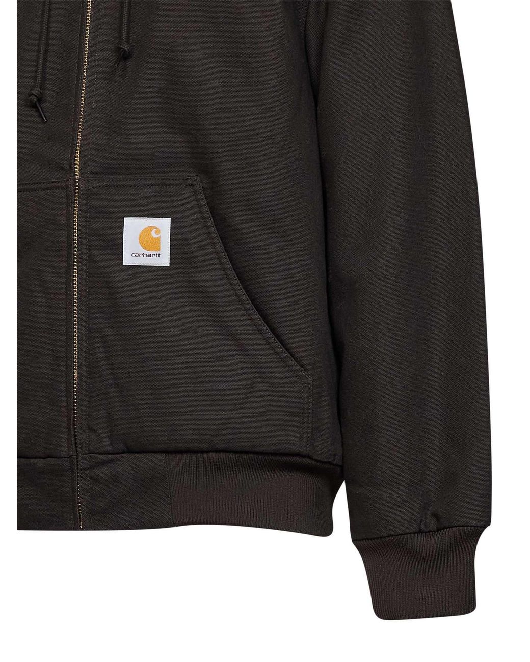 Carhartt Tobacco Active Jacket (Winter) Hooded Jacket in Black for Men ...