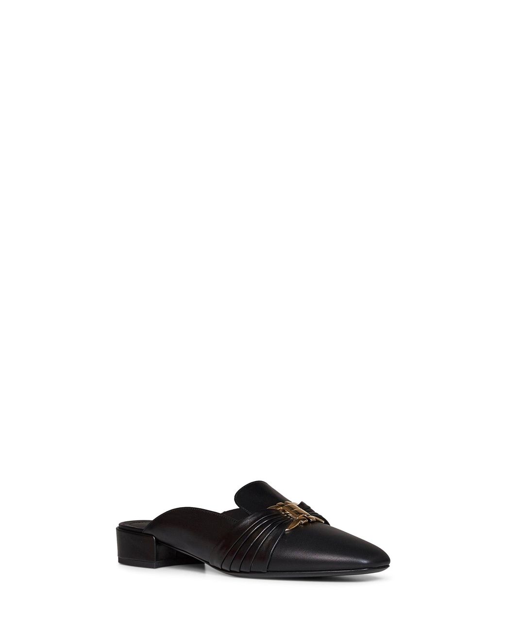 Ferragamo Black Corby Mules With Gancini Ornament