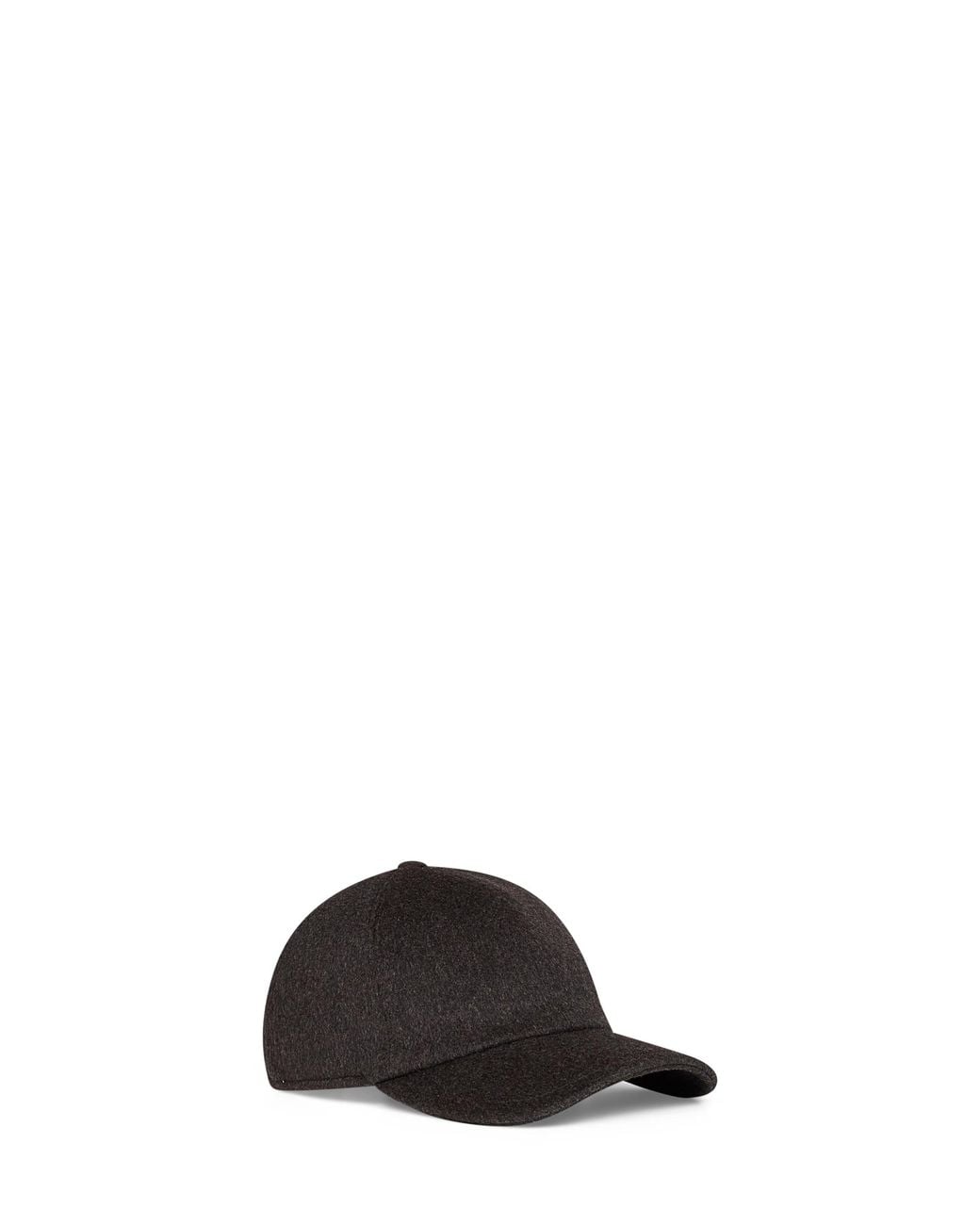 Tagliatore Black Dark Virgin Wool Denver Baseball Cap for men