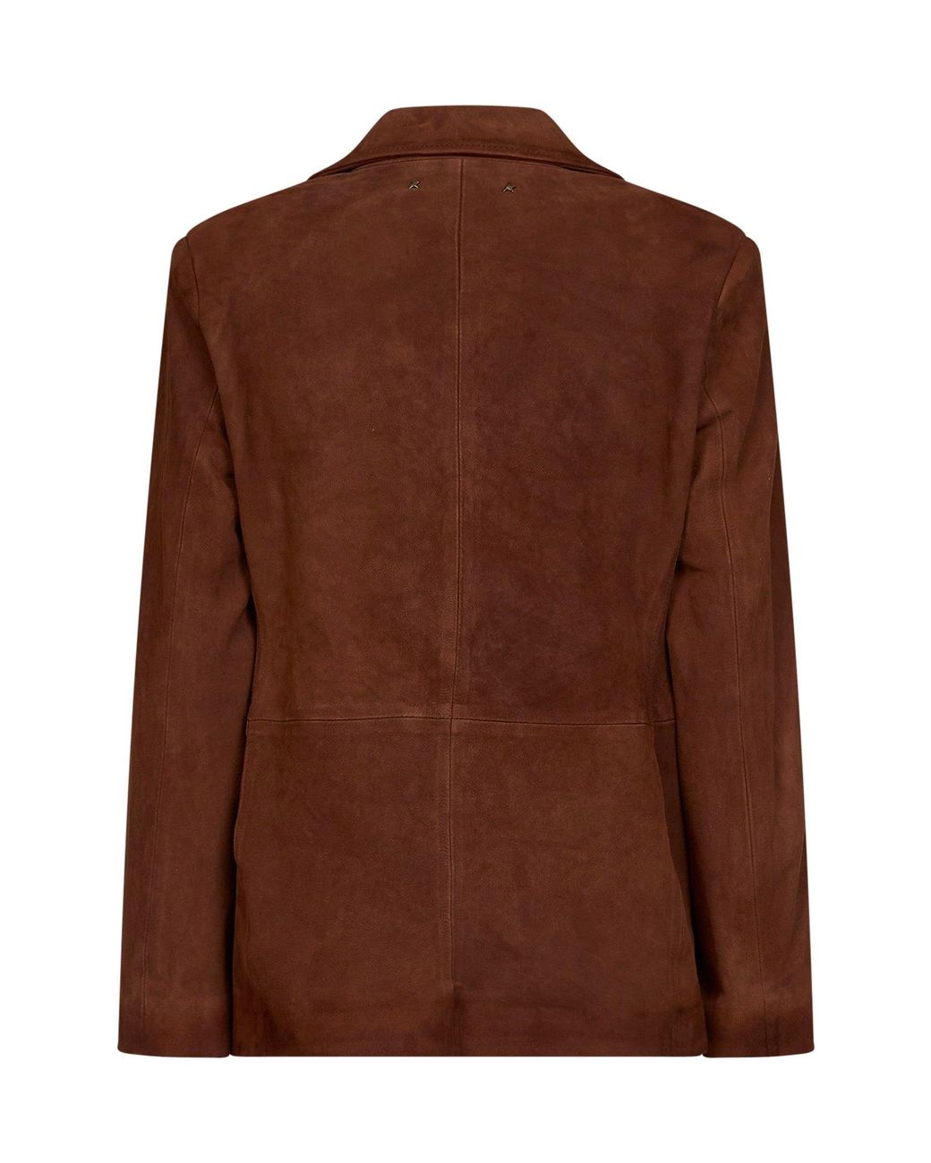 Golden Goose Deluxe Brand Brown Waxed Suede Robyn Blazer