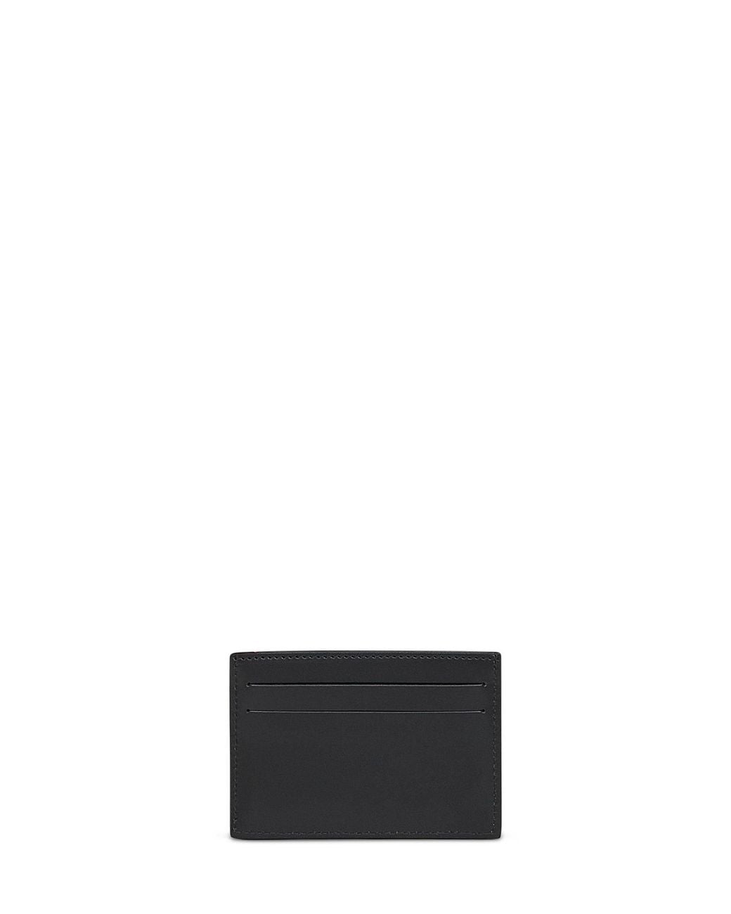 Fendi White Slim Squared Ff Card Holder for men