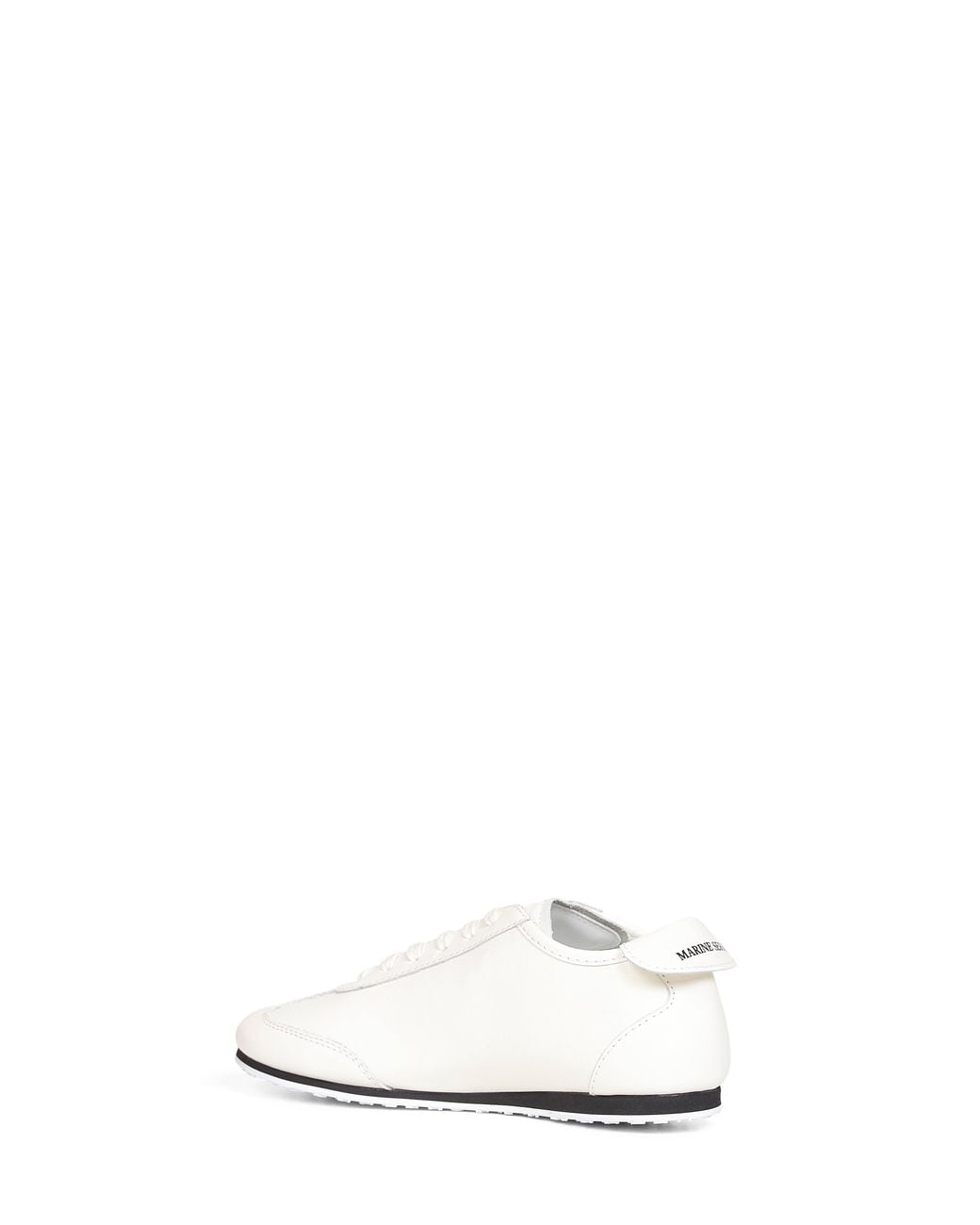 MARINE SERRE White Matte Leather Ms Astra Sneakers