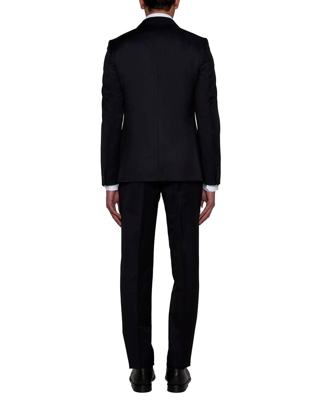 Zegna Black Wool And Mohair Single-Breasted Suit for men