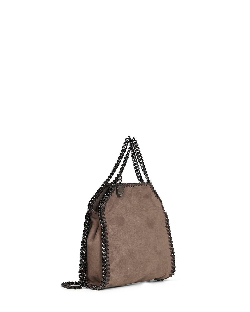 Stella McCartney Brown Taupe Falabella Tiny Bag <Br