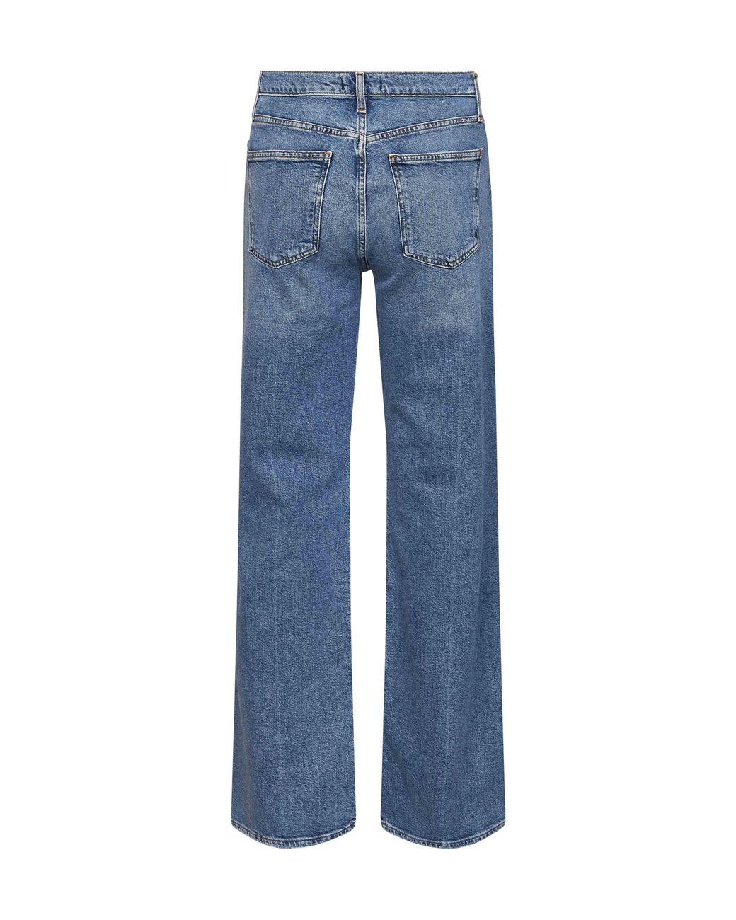 Agolde Blue Light Stretch Denim Harper Straight Jeans