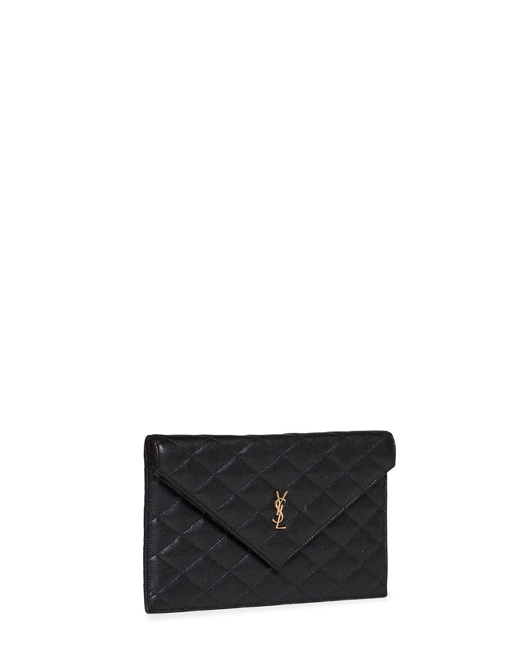 Pochette Envelope Paris Nera di Saint Laurent in White