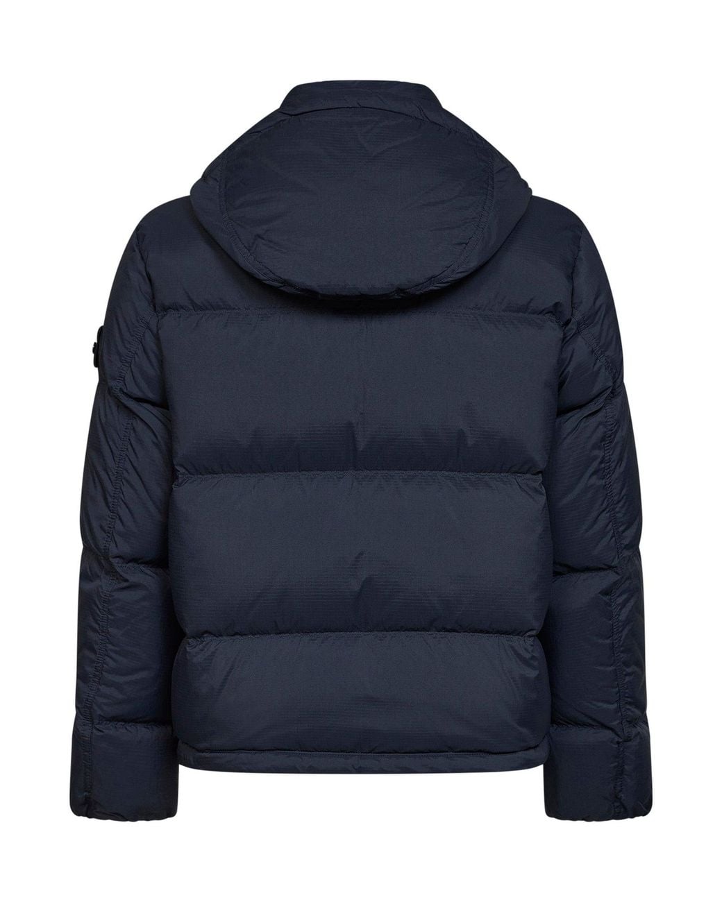 Stone Island Blue Cordura Advanced Fabrics 6.6 Ripstop Nylon Hooded Down Jacket for men