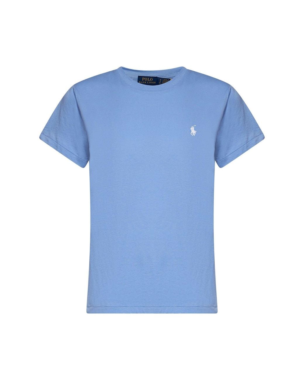 Polo Ralph Lauren Blue Light Jersey Classic-Fit Crewneck T-Shirt<Br