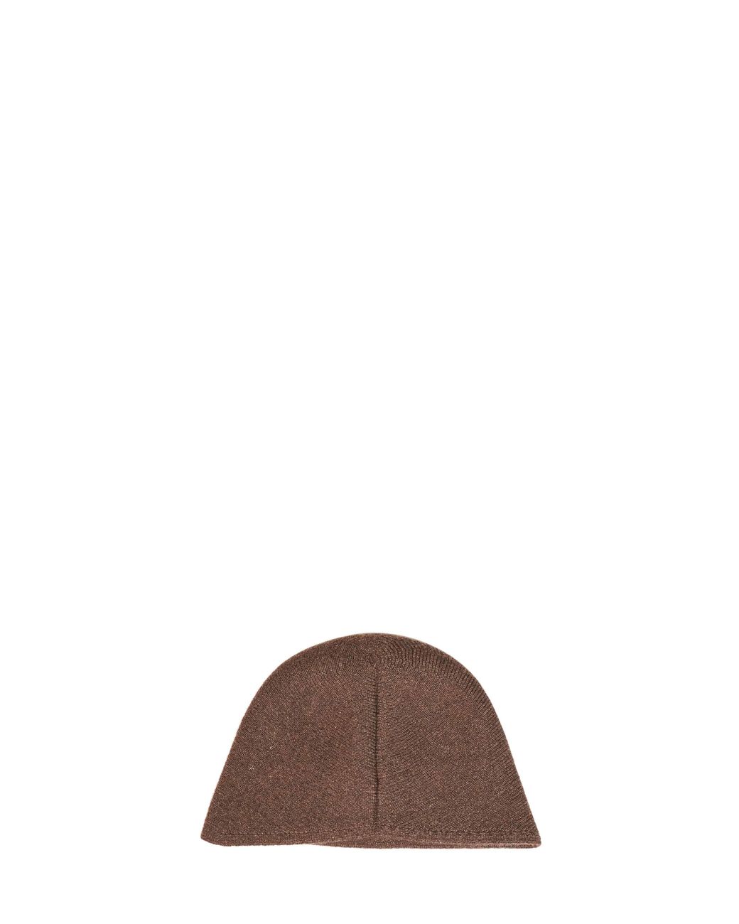 Uma Wang Brown Cashmere Knit Bucket Hat
