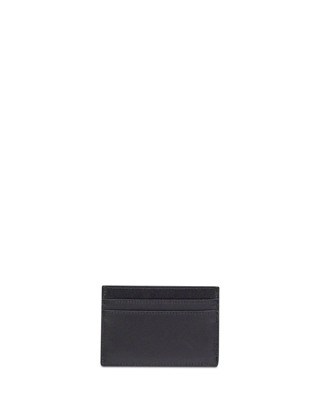 Fendi White Leather Slim Squared Ff Card Holder for men