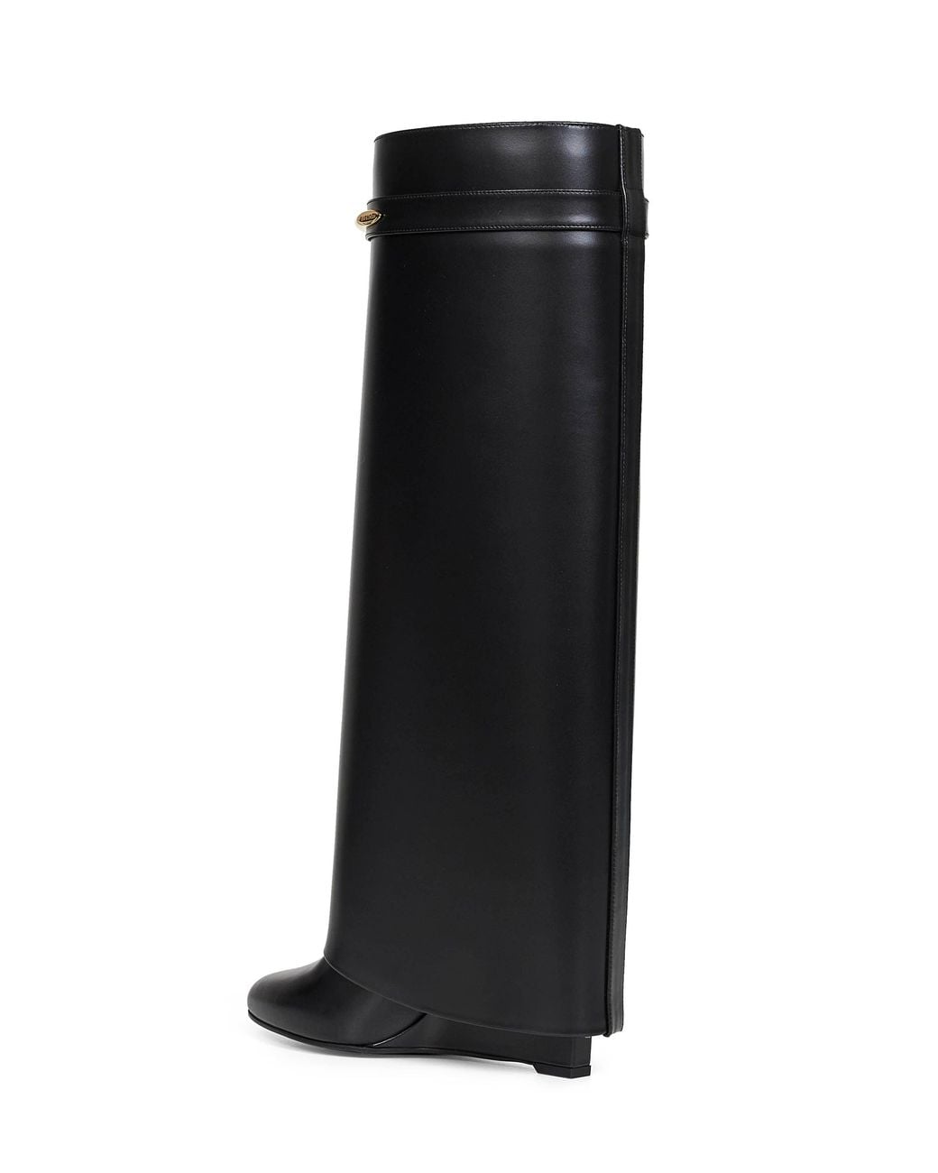 Givenchy Black Leather Shark Pinch Knee-High Boots