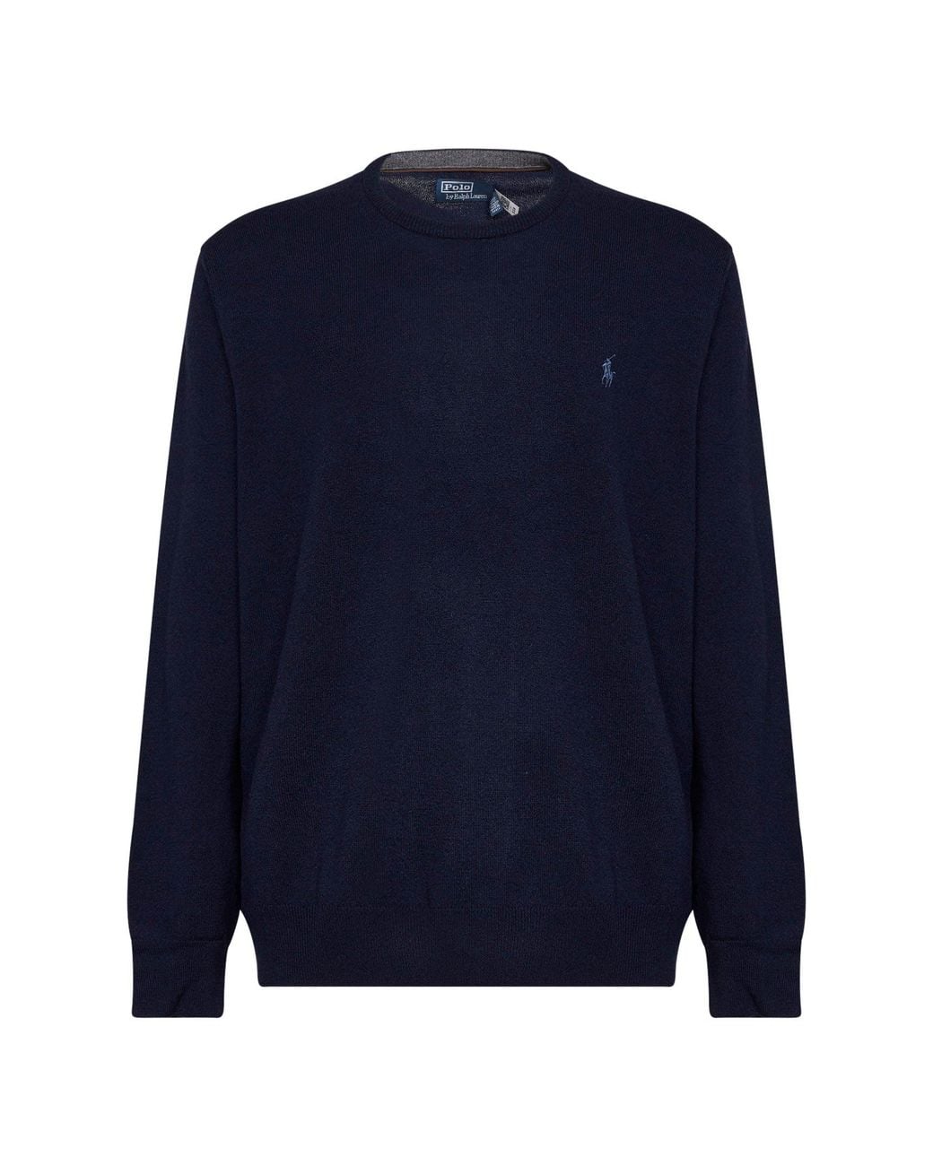 Polo Ralph Lauren Blue Crew-Neck Long-Sleeved Sweater for men
