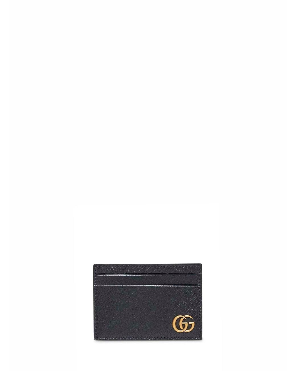 Gucci White Gg Marmont Card Holder for men