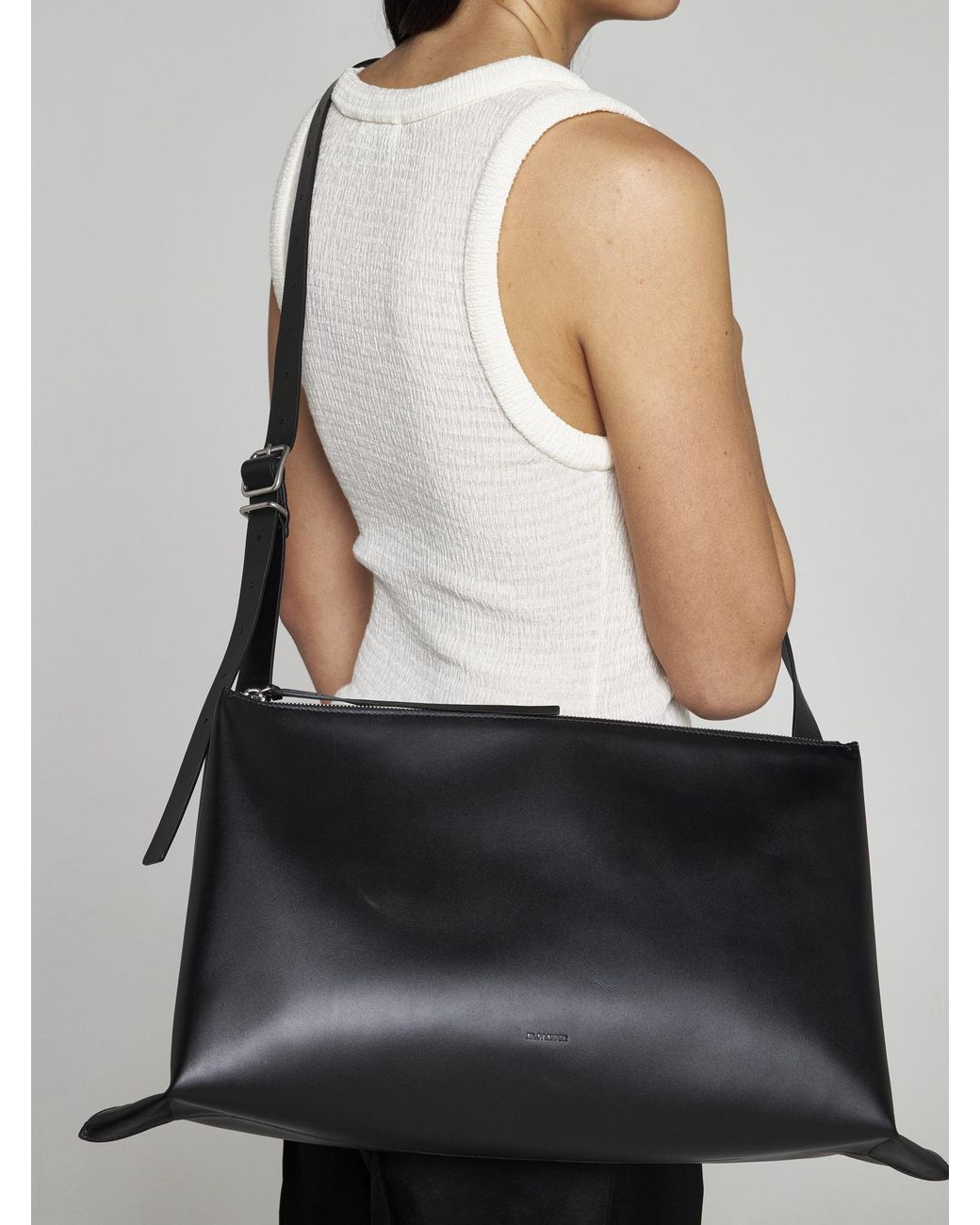 Jil sander deals leather bag