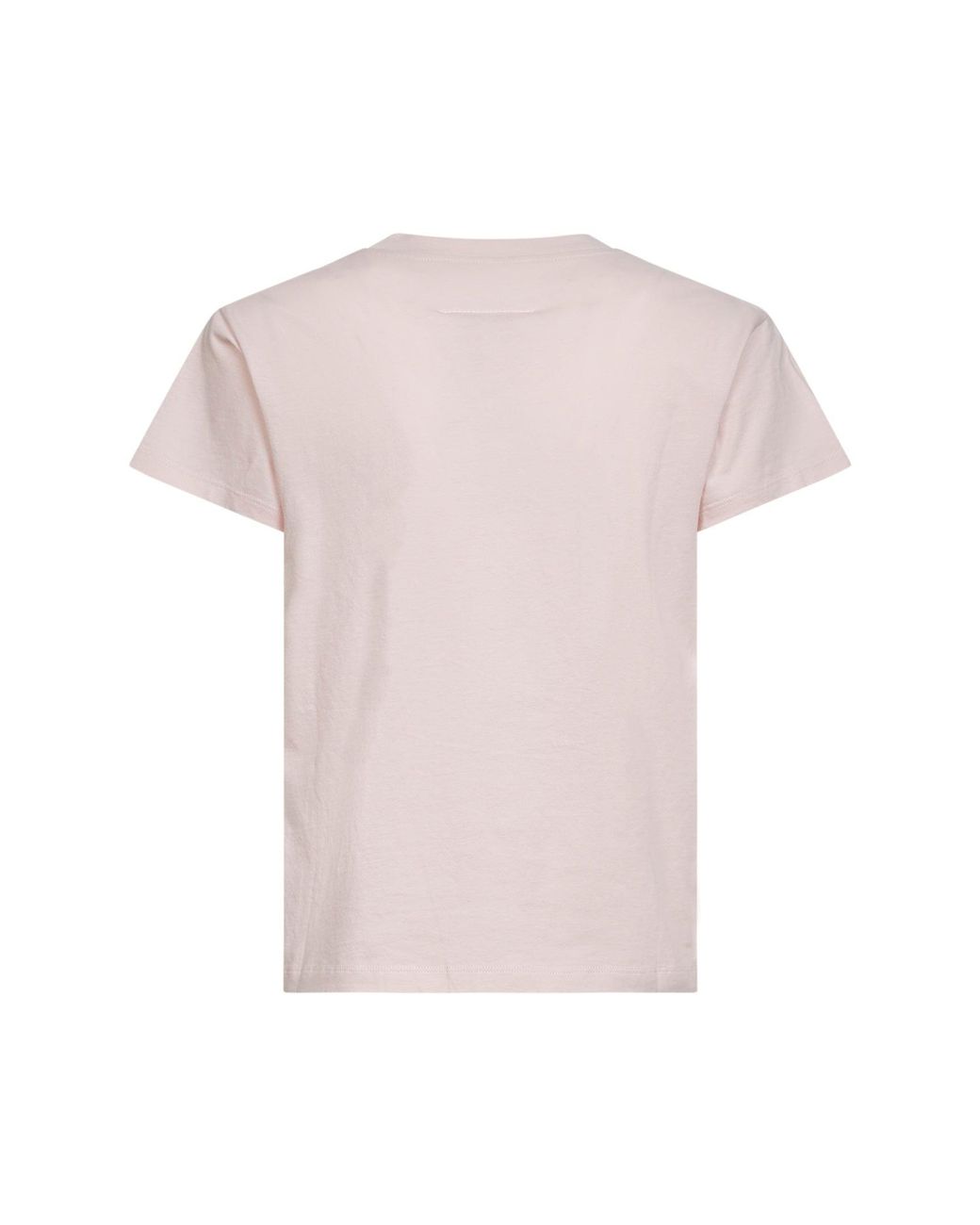 MM6 by Maison Margiela Pink Breathable Cotton Jersey Numeric T-Shirt