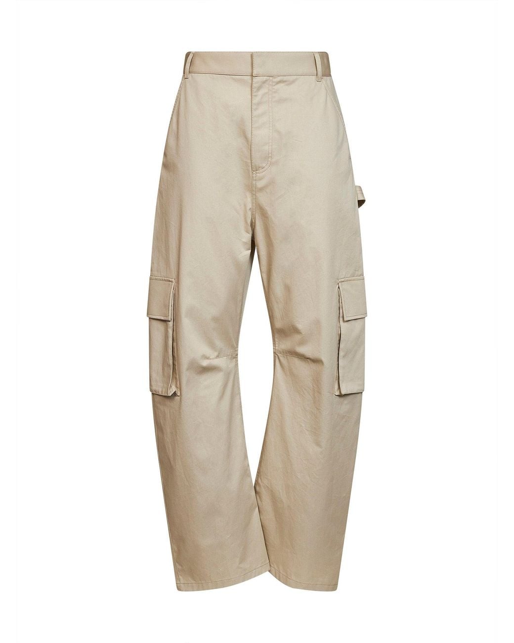 Balenciaga Natural Regenerative Cotton Twill Relaxed Cargo Pants