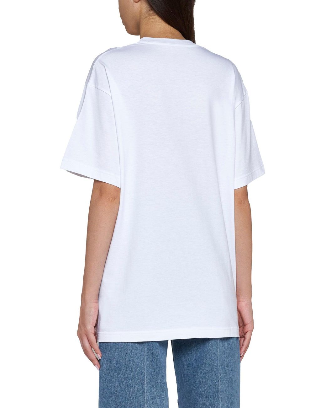 Gucci White Printed Cotton Jersey T-Shirt