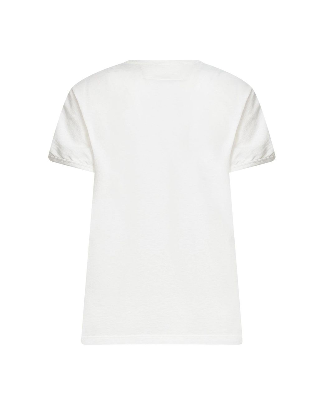 MM6 by Maison Margiela White Vintage Jersey Printed T-Shirt