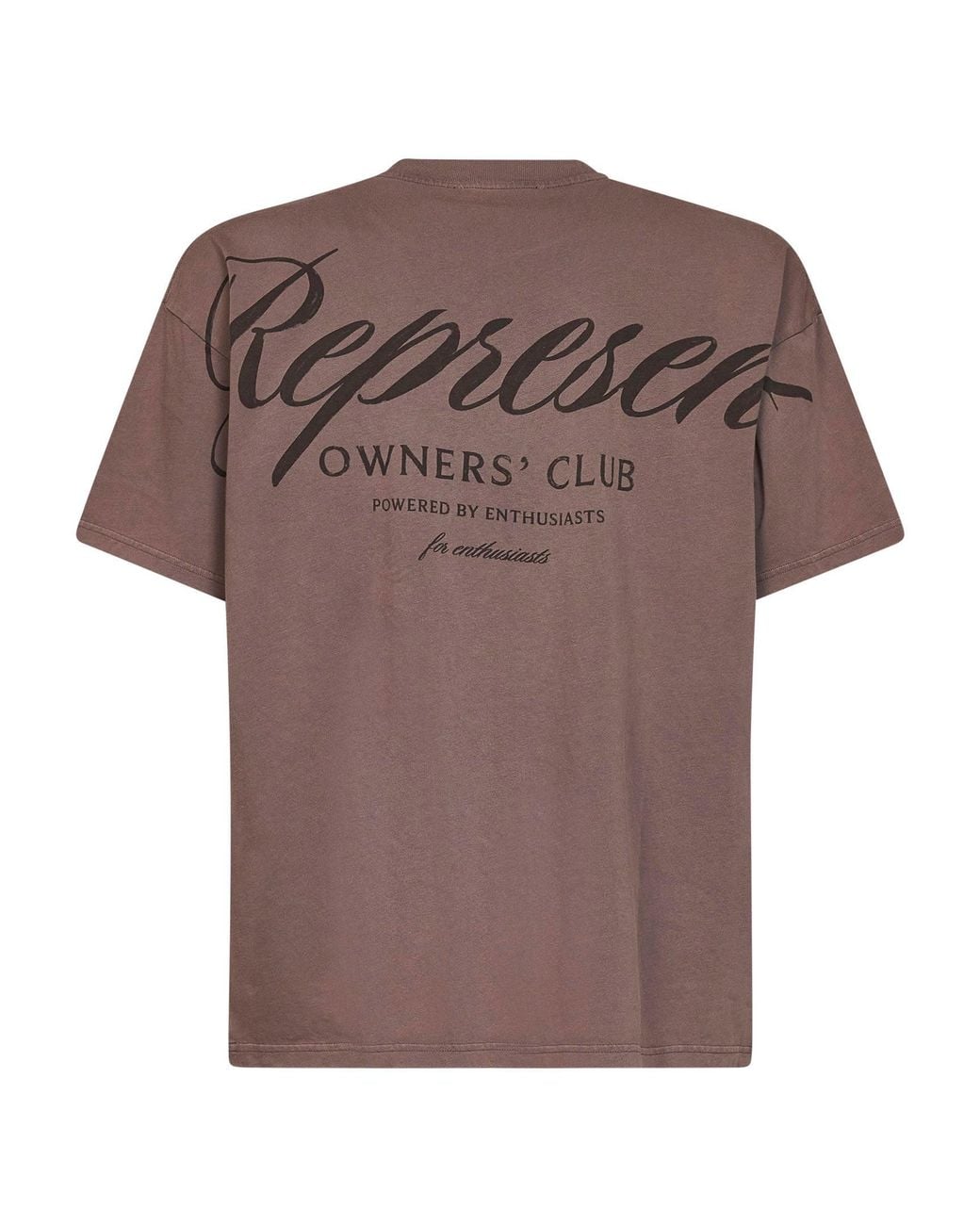 Represent Brown Truffle Owners Club Script T-Shirt for men