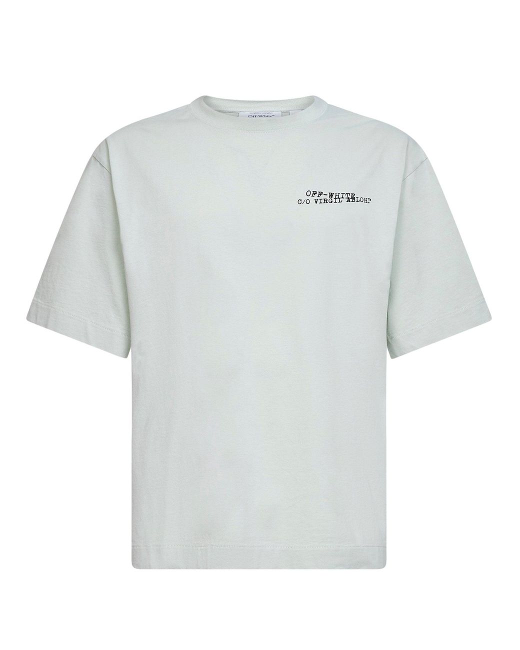 Off-White c/o Virgil Abloh White Mint Cotton Jersey Type Arrow Skate T-Shirt for men