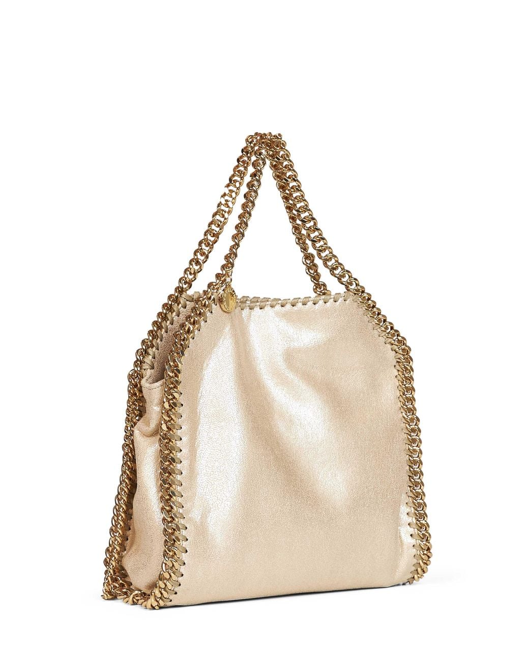 Stella McCartney Natural Pyrite Falabella Mini Tote Bag