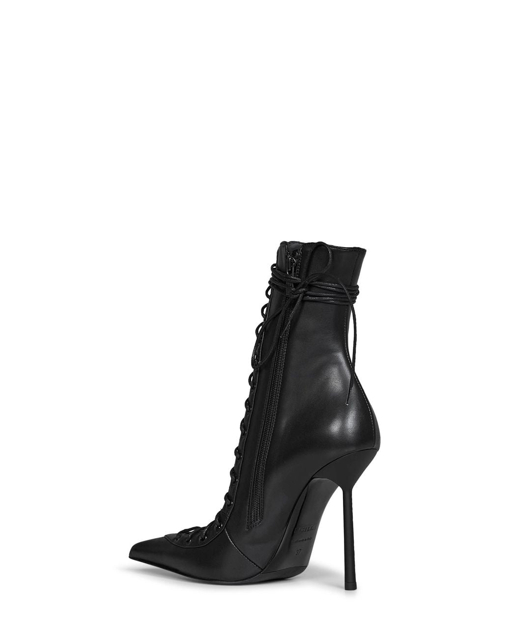 Le Silla Black Semi-Polished Nappa Leather Colette 120 Mm Ankle Boots