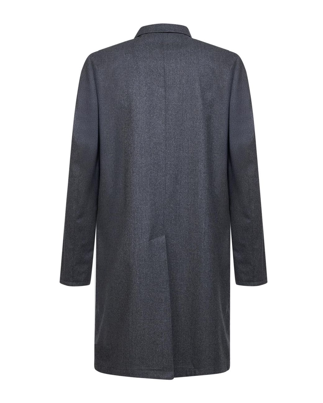 D 40 Blue Two-Tone Reversible Single-Breasted Coat for men